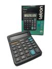 Calculadora de Mesa Preta 12 Dígitos - Letron