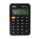 Calculadora Deli M100 Pocket 8 Dígitos Preta