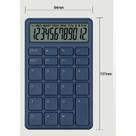 Calculadora Mesa 12 Dígitos Azul Solar e Bateria PC110 Calculadora Mesa 12 Dígitos Azul Solar e Bateria PC110