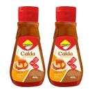 Calda Diet Sabor Caramelo 450g Lowçucar Kit 2 Zero Açúcar Cobertura Cremosa Para Sobremesas E Receitas