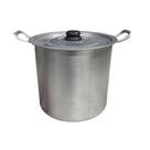 Caldeirão 26cm 10L Linha Hotel Industrial Restaurante Alumi-Aço Alumínio Polido Alto Brilho Ultra Resistente Anatômica Alta Durabilidade