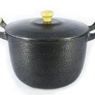Caldeirão Alumínio Fundido Craqueado Alça de Madeira 20cm Caldeirão Alumínio Fundido Craqueado Alça de Madeira 20cm