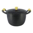 Caldeirão Alumínio Fundido Craqueado Alça de Madeira Preta 24cm Caldeirão Alumínio Fundido Craqueado Alça de Madeira Preta 24cm
