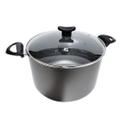 Caldeirão Antiaderente Grafite Tampa de Vidro 26 Cm 7,4 L