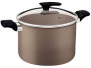 Caldeirão de Alumínio Tramontina Antiaderente Amêndoa 9,6L 26cm Milazzo