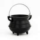 Caldeirão Preto em Alumínio Tripé Alça 220 ml