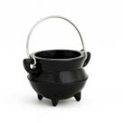 Caldeirão Preto em Alumínio Tripé Alça 40 ml