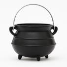 Caldeirão Preto em Alumínio Tripé Alça 400 ml