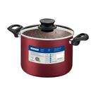 Caldeirão Tramontina antiaderente 24cm 7,1 litros vermelho