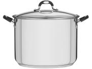 Caldeirão Tramontina Astro Aço Inox Tampa de Vidro 30 cm 15,2 Litros