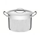 Caldeirão Tramontina Professional 28cm Em Aço Inox Com Tampa Plana Detalhe Satinado
