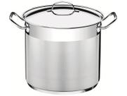 Caldeirão Tramontina Professional em Aço Inox Fundo Triplo com Tampa alças 20 cm 3,8 L