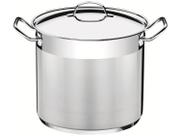 Caldeirão Tramontina Professional em Aço Inox Fundo Triplo com Tampa e Alças 24cm 9,6L