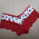 Caleçon Eduarda Cor:Renda Rubi/Estampas VariadasTamanho:G
