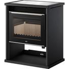 Calefator a Lenha HMD Zurique Chapa Inox Dupla Combustao Preto