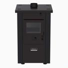 Calefator A Lenha Venax Vulcano Dupla Combustão Preto Fosco 24505
