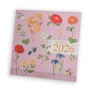 Calendário 2026 ana luiza garden mesa teca papelaria