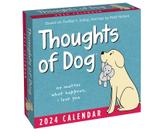Calendário de mesa Andrews McMeel Publishing Thoughts of Dog 2024 Calendário de mesa Andrews McMeel Publishing Thoughts of Dog 2024