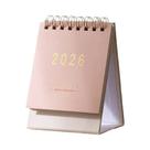 Calendário De Mesa Pequeno 2026 Criativo Com Espiral, Planejador Simples, Decoração De Escritório Calendário De Mesa Pequeno 2026 Criativo Com Espiral, Planejador Simples, Decoração De Escritório