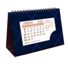 Calendario De Mesa Quadriculado Azul
