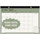 Calendário de Mesa VALCOME 2025 - 18 Meses (Janeiro/2025 a Junho/2026) - 17x12cm