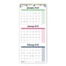 Calendário de parede Blueline de 3 meses de 2023 Colorful Leaves Artwork Calendário de parede Blueline de 3 meses de 2023 Colorful Leaves Artwork