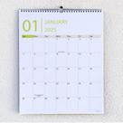 Calendário de Parede Clever Signs 2025-2026 - 18 Meses com Cabide