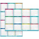 Calendário de parede MaaiBok 2025 Dry Erase 34,8 x 22,8 cm com adesivos Calendário de parede MaaiBok 2025 Dry Erase 34,8 x 22,8 cm com adesivos