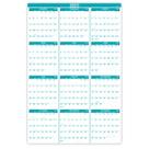 Calendário de parede Poluma 2025 anual com data juliana 34,8 x 22,8 cm