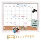 Calendário de quadro branco e quadro de cortiça TORASO 13x17 cm branco