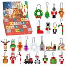 Calendário do Advento de Natal 2024 e conjuntos de decoração de enfeites Lego