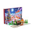 Calendário Do Advento De Natal Com Blocos Magnéticos 45 Peças, Brinquedos Educativos STEM Para