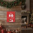 Calendário Do Advento De Natal Em Madeira Decoração De Natal