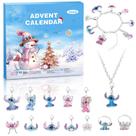 Calendário do Advento ISTOOLL, kit de pulseira DIY Charm de 24 dias