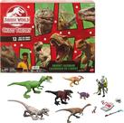 Calendário do Advento Jurassic World Chaos Theory da Mattel com brinquedos de dinossauros