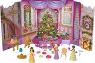 Calendário do Advento Mattel Disney Princess com 3 bonecas e 3 amigos