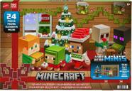 Calendário do Advento Mattel Minecraft Mob Head Minis com 24 peças Calendário do Advento Mattel Minecraft Mob Head Minis com 24 peças