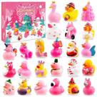 Calendário do Advento OOINQQ Pink Christmas Ducks 2024 para crianças