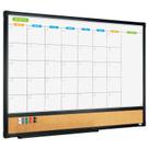 Calendário magnético, quadro branco e quadro de avisos, quadro de cortiça 60x45cm Calendário magnético, quadro branco e quadro de avisos, quadro de cortiça 60x45cm