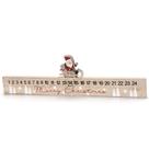 Calendario natalino regua noel no treno - 40x2x11cm