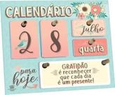 Calendário permanente de mesa para hoje, gratidão...floral - Zenir