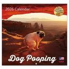 Calendario Perros Haciendo Caca HiFulerr 2026 30x30 cm Regalo Divertido