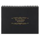 Calendário planejador Zhanmai de 5 anos com abas de 28 x 22 cm (preto)