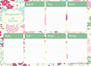 Calendario planejamento semanal - fani Calendario planejamento semanal - fani