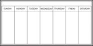 Calendário semanal de quadro branco WallPops WPE98895 White Calendário semanal de quadro branco WallPops WPE98895 White