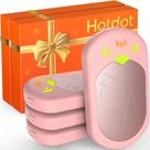 Calentadores de Manos Hotdot Recargables Paquete de 4 Portátiles Rosas