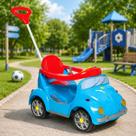 Calesita Fouks Carrinho 2 em 1 Passeio e Pedal Volante Didático Rodas Borracha Azul Rosa Calesita Fouks Carrinho 2 em 1 Passeio e Pedal Volante Didático Rodas Borracha Azul Rosa