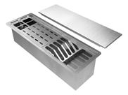 Calha Canal Escorredor Úmido Linear 60cm Inox Com Tampa