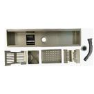 Calha Canal Organizador E EscorredoR De Aço Inox 780x180x120mm Cromada