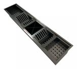 Calha Canal Organizador Escorredor Embutir Úmida 90cm Preta